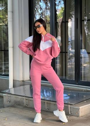 Жіночий спортивний костюм,женский спортивный костюм,прогулянковий костюм,прогулочный костюм на флике,костюм на флісі,теплий костюм на осінь2 фото