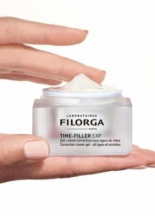 Filorga time-filler 5хр  cream, filorga time-filler 5xp gel-creme крем для обличчя корекція всіх видів зморшок