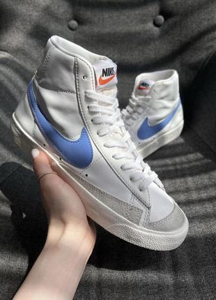 Стильні блейзери nike blazer mid original розмір 38,5 (24,5см) шкіряні) замшеві вставки)4 фото