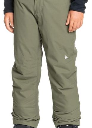Зимние тёплые брюки для сноуборда quiksilver estate штаны для мальчика, размер: 14/164.1 фото
