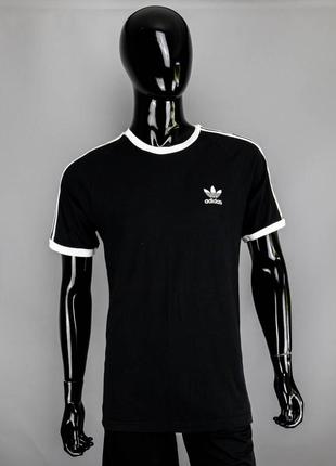 Хлопковая футболка с лампасами adidas original