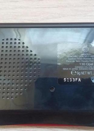 Kомпактна тональна пудра shiseido 1303 фото