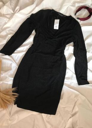 Черное платье с блестками dorothy perkins