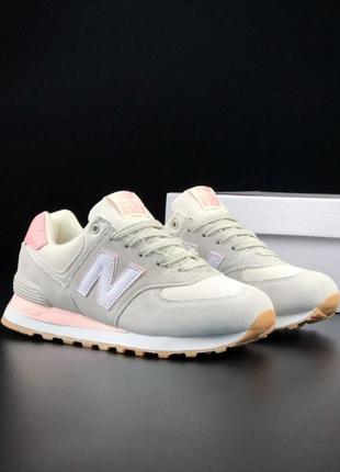 Жіночі кросівки new balance 574 beige Deerupt