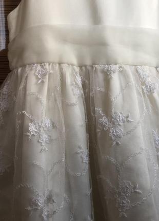 Біла мережева сукня нарядное белое платье с кружевом3 фото