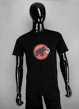 Крутая футболка с большим лого mammut big logo