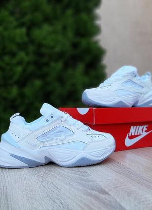 Женские кроссовки nike m2k tekno white grey