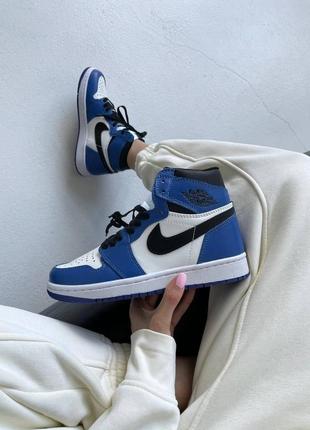 Sale   кросовки в стиле  nike air jordan 1 retro high «&nbsp;game royal&nbsp;»