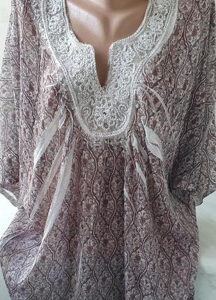 Блуза платье туника прозрачное2 фото