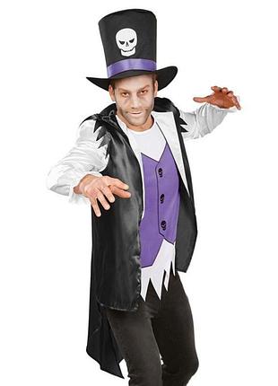 Костюм halloween l. xl. мужской зомби фрак скелет шляпа карнавальный хэллоуин хэлоуин хеллоуин хелоуин хелловин хеловин хеллоувин george