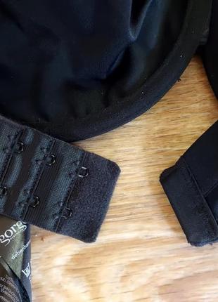 Черный мягкий бюсилтер лиф бра на косточках с полным покрытием gorgeous9 фото