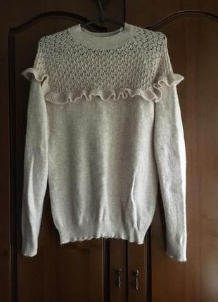 Тёплый бежевый свитер  next