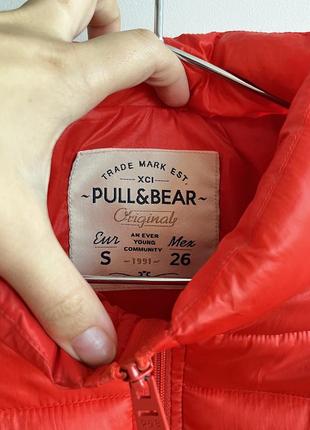 Куртка красная pull &amp; bear2 фото