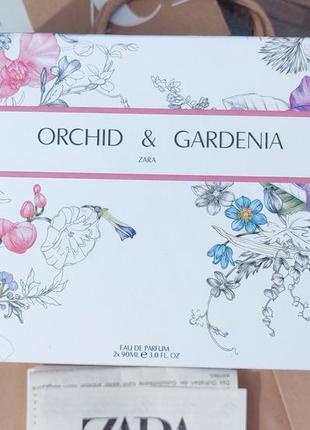 Фирменные женские ароматы бренда zara - набор orhid gardenia 100 100 мл2 фото