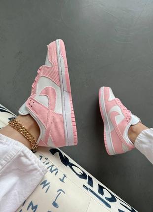 Женские кроссовки nike sb dunk low pink white 36-37-38-39-40-412 фото