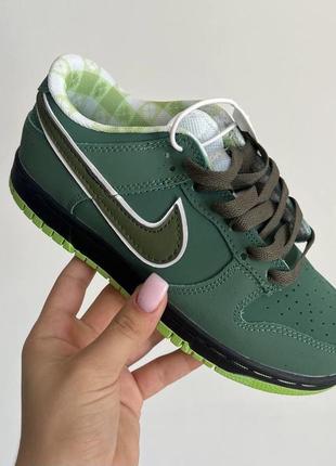 Женские кроссовки nike real sb dunk low lobster green 36-38-39-40