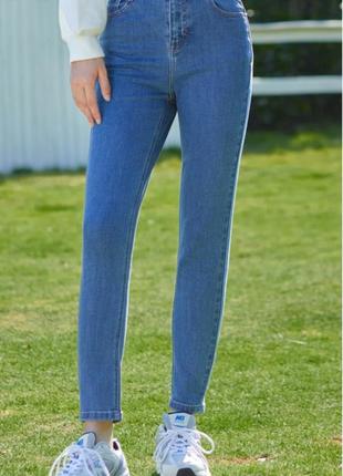 Синие джинсы h&m slim-fit слим фит штаны