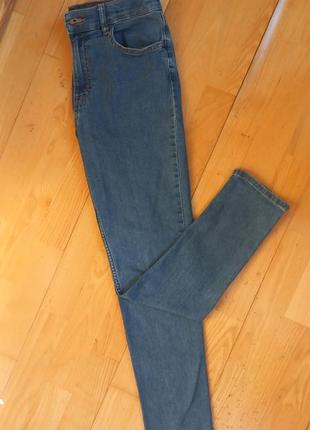 Сині джинси h&amp;m slim-fit слім фіт штани7 фото