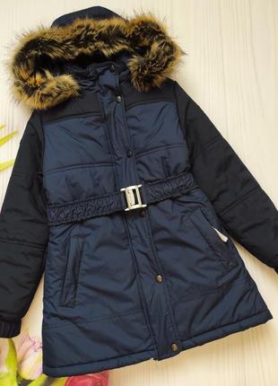 Зимове пальто,куртка для дівчинки 9років 134см