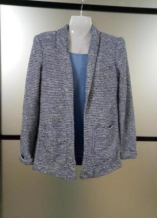 Базовий твідовий структурний кардиган кофта накидка. піджак oversize new look