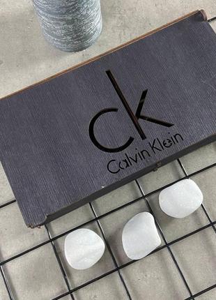 Мужской кожаный ремень с двумя пряжками calvin klein черный4 фото