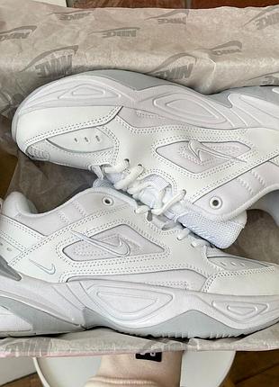 Женские кроссовки nike m2k tekno white grey
