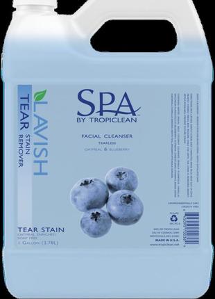 Шампунь tropiclean spa tear stain facial remover  для умывания слезных дорожек вокруг глаз тропиклин 3,8 л