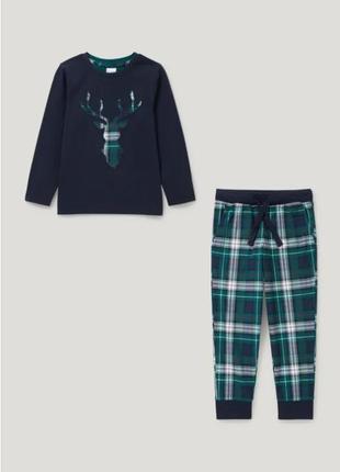 Пижама для мальчика, рост 122, цвет синий, зеленый1 фото