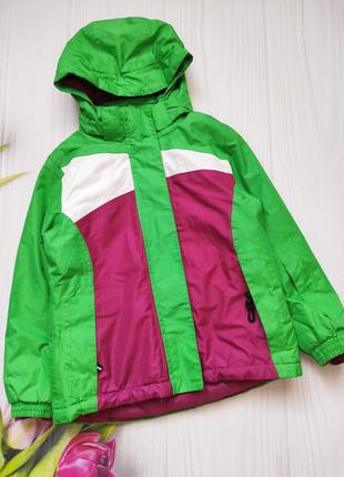 Тепла лижна термо куртка для дівчинки 7-8років 122-128см