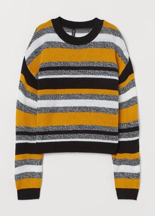 Свитер в полоску оверсайз h&m р-рl