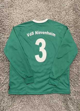 Футболка чоловіча футбольна з довгим рукавом фк vds nievenheim №3 кофта від adidas3 фото