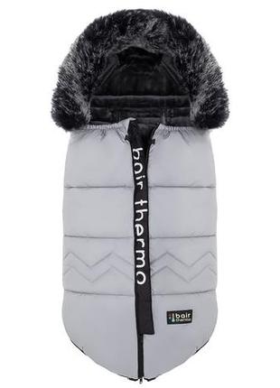 Зимний конверт bair alaska thermo nr-2 owl grey серый1 фото