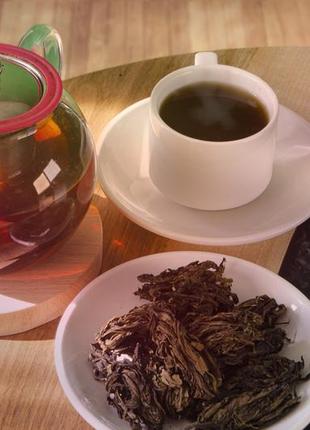 Иван чай ферментированный карпатский высокогорный с цветами, мятой и чабрецом полезный ручной работы3 фото