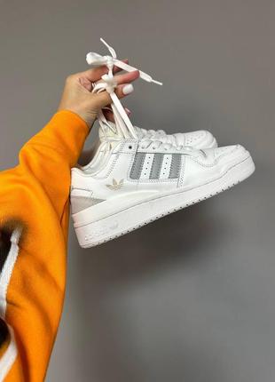Sale   кросовки в стиле adidas forum “white / silver”