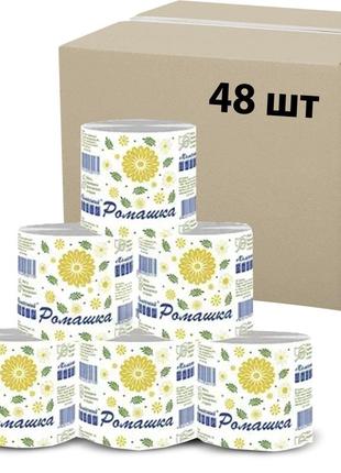 Туалетний папір "ромашка" малинська папір 48 шт.