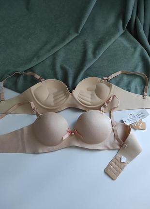Гладкий бесшовный бюстгальтер чашка "а/в"