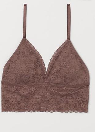 Кружевной топ бра h&m