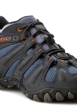 Чоловічі трекінгові черевики кросівки merrell chameleon ii stretch navy8 фото