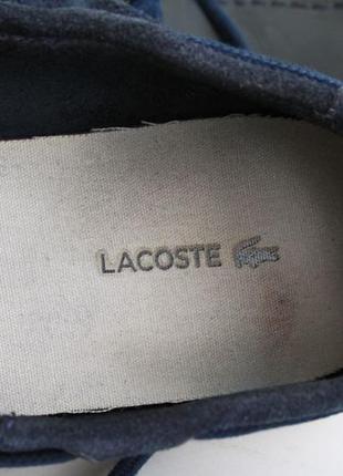 Топсайдеры кожаные lacoste кроссовки туфли8 фото