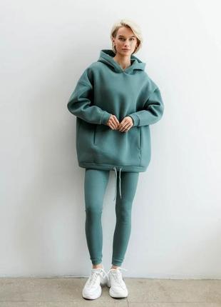 Удобные лосины рубчик с манжетом на резинке 42-52 размеры разные цвета