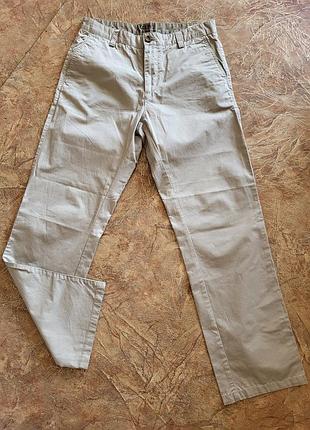 Штани ддинси світлі 32 33 l xl xxl котон джинс беж слонова кістка білі