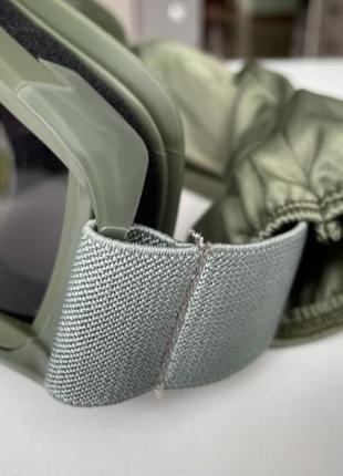 Тактические очки олива/защитная маска / баллистические очки со сменными линзами 3шт2 фото