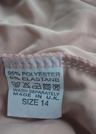 Мега круте брендове плаття нове з драпіруванням довгий рукав рожево-бежева9 фото