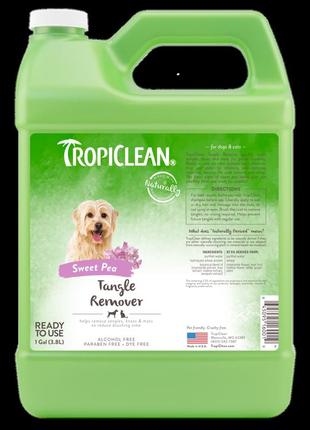 Средство для распутывания колтунов кошек и собак тропиклин tropiclean tangle remover 3,8 л