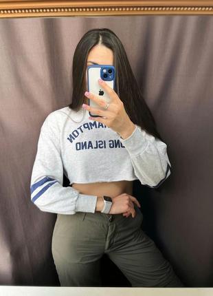 Вкорочений світшот bershka