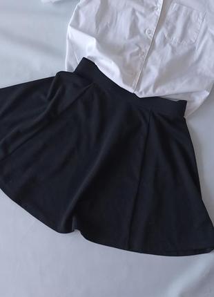 Черная юбка клеш джордж р.10-11 лет3 фото