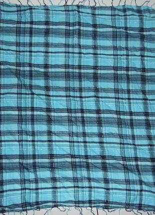 Платок - батист - клеточка - pieces 90х95 см.