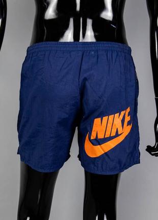 Нейлоновые винтажные шорты nike big swoosh