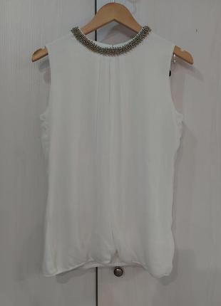 Блуза с декоративным воротником🤍