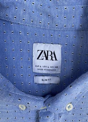 Рубашка мужская zara l(42)2 фото